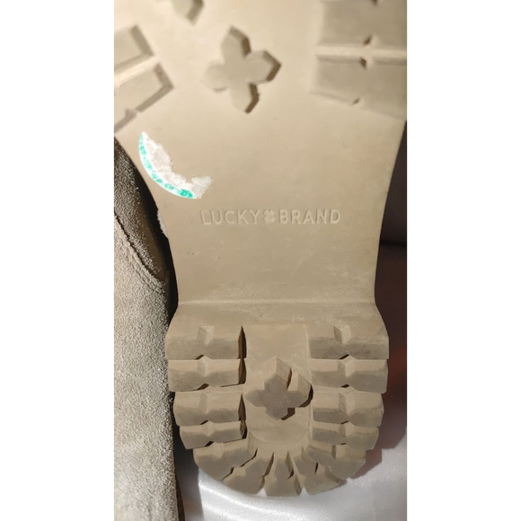 Lucky Brand Hazyl Fossilized Suede Boots Size 8M NWOT - Picture 9 of 9